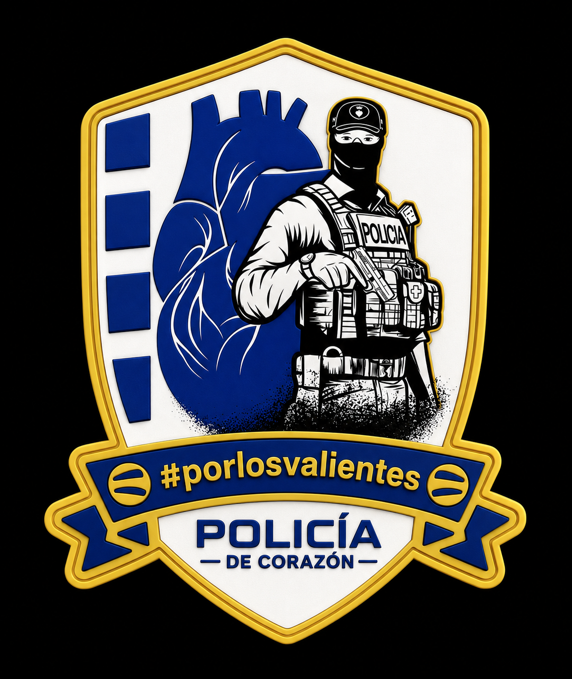 Parche Policía de Corazón – Edición #PARALOSVALIENTES